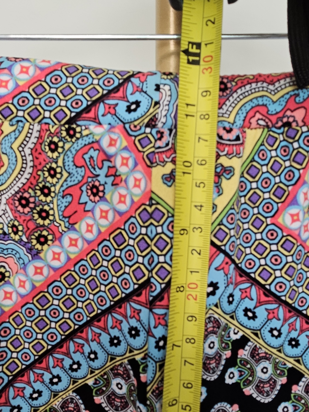 cha cha vente Multicolor Patchwork Wide-Leg Palazzo Pants SZ Small - Picture 6 of 7